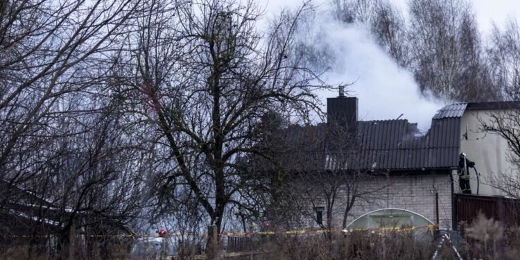 MOMENT: DHL cargo plane crashes seconds before landing at Vilnius airport