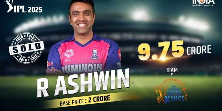 Ravichandran Ashwin returns home after 9 years as CSK splash big money in IPL mega auction 2025 – India TV