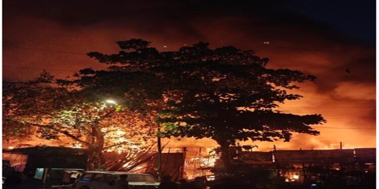 Maharashtra Fire breaks out near Film city road Wagheshwari Temple in Goregaon East fire tenders latest updates